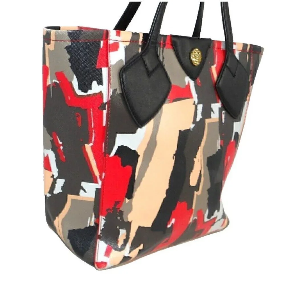 ANNE KLEIN multicolor abstract pattern tote, shoulder bag, handbag, purse